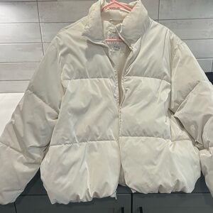 Target Women's Off-White Puffer Jacket